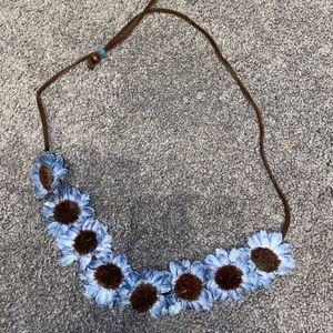 Blue Flower Headband
